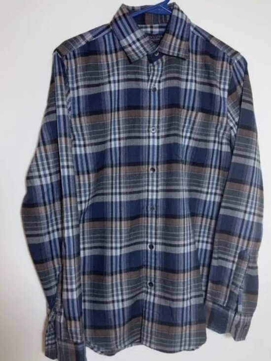 Bloomingdale's Other - Bloomingdale's Men's Long Sleeve Button Checkered Flannel Shirts Multi Sizes
